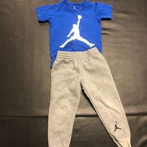 Jordan tee and jogger pants set